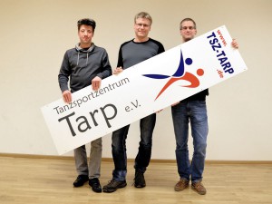 Die neu gewählten Vorstandmitglieder (v.l.n.r.): Dirk Klinger (Sportwart), Oliver Hansen (Kassenwart), Ralph Timmermann (2. Vorsitzender)